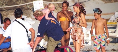 Boris Becker de vacaciones con su familia en Formentera