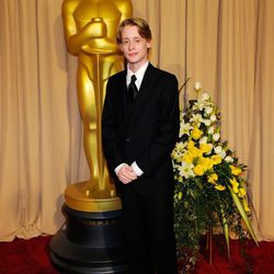 Macaulay Culkin en la sala de prensa de la ceremonia de los Oscars