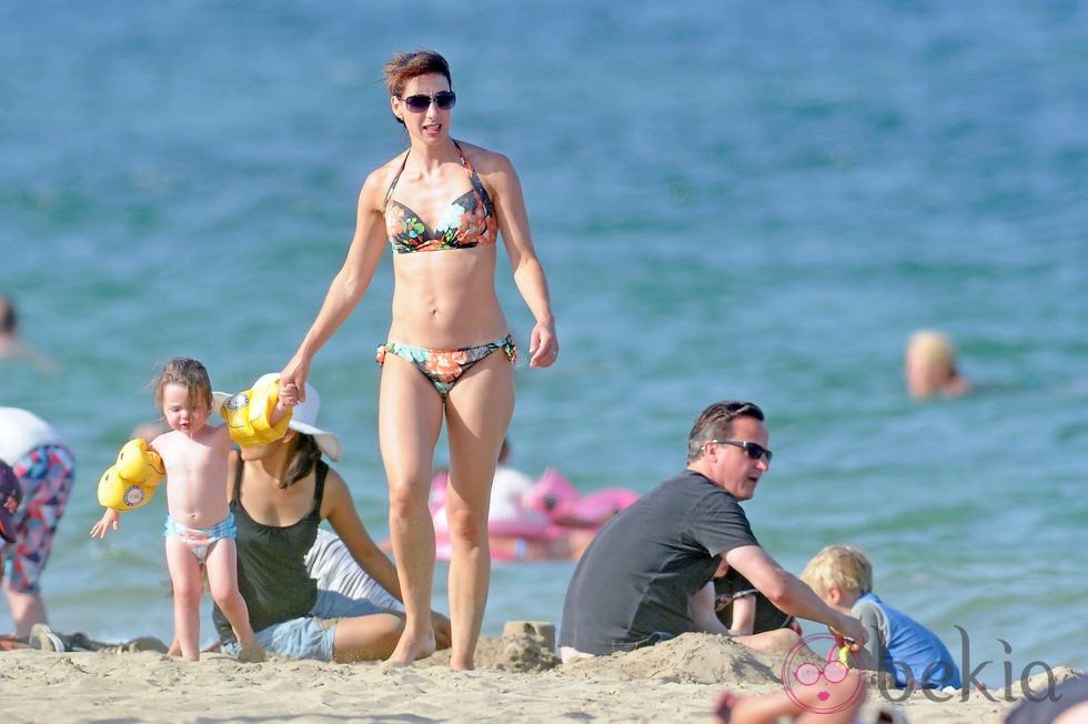 David y Samantha Cameron disfrutan de sus vacaciones en Mallorca con sus hijos