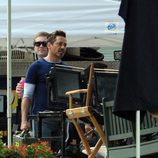 Robert Downey Jr. en un descanso del rodaje de 'Iron Man 3'