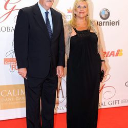 Vicente del Bosque y Trinidad López en la Global Gift Gala de Marbella