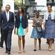 Barack y Michelle Obama acuden a misa junto a sus hijas