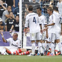 Iker Casillas, Pepe y Sergio Ramos sufren un choque en el Real Madrid - Valencia