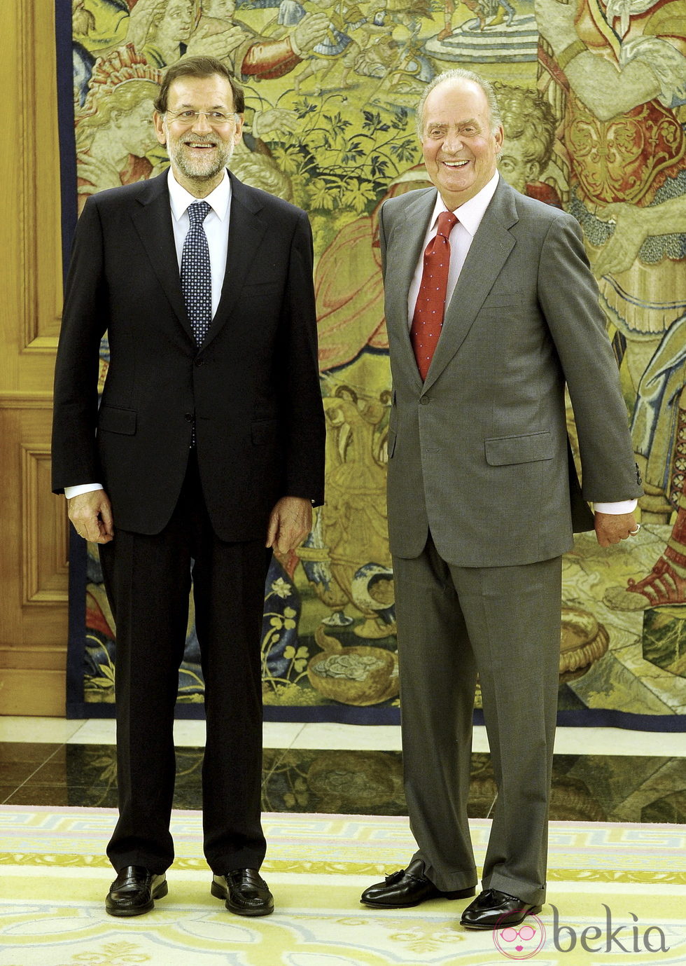 Mariano Rajoy y el Rey Don Juan Carlos se reúnen en Zarzuela