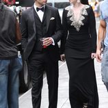 Michelle Trachtenberg y Chace Crawford durante el rodaje de la sexta temporada de 'Gossip Girl'