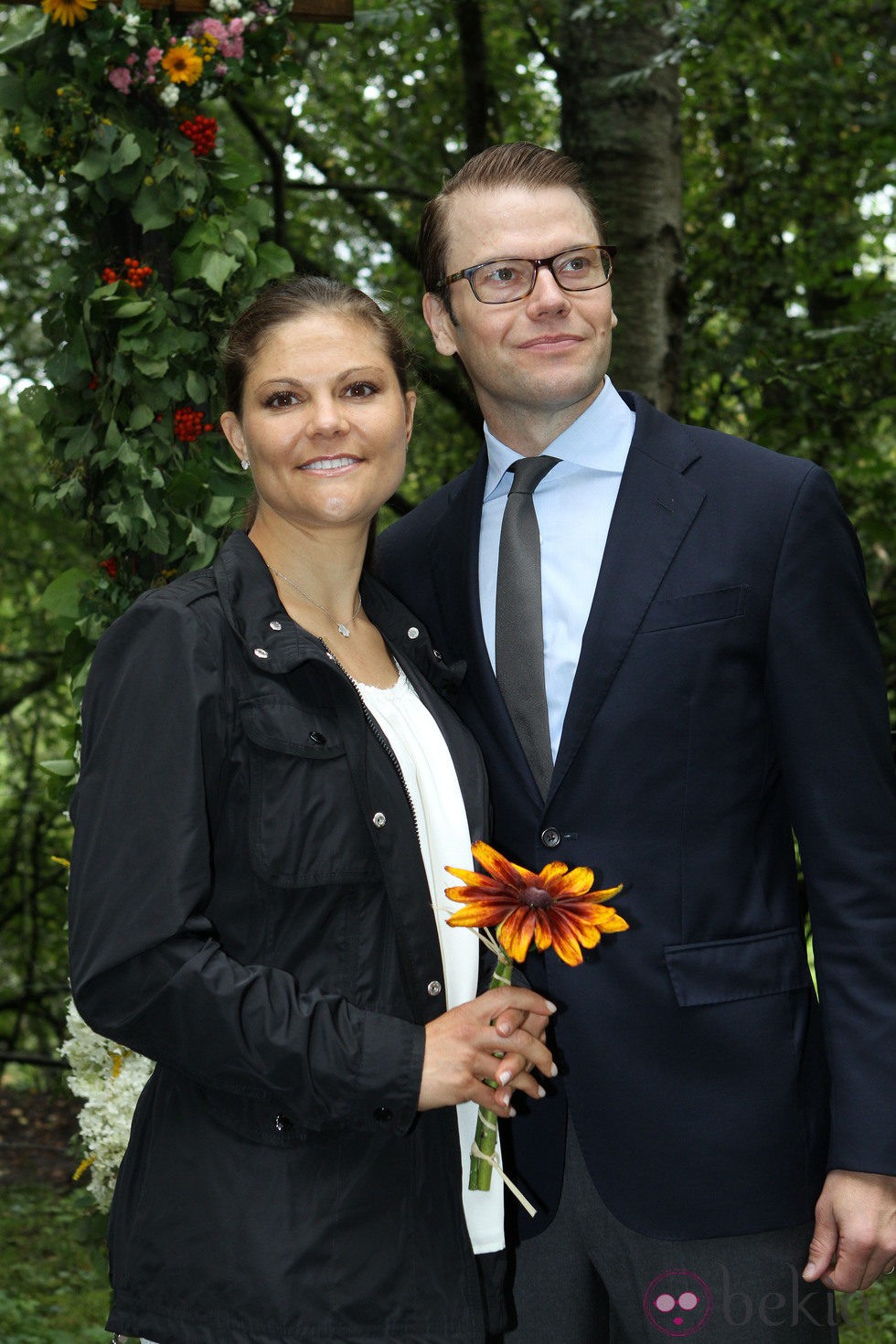 Victoria y Daniel de Suecia en la inauguración del 'sendero del amor'