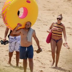 Kiko Rivera y Jessica Bueno embarazada en las playas de Cádiz