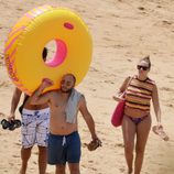Kiko Rivera y Jessica Bueno embarazada en las playas de Cádiz