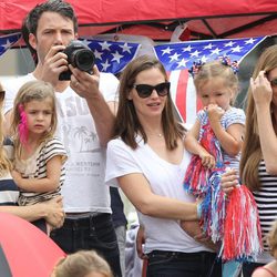 Ben Affleck y Jennifer Garner con su hija Seraphina Affleck