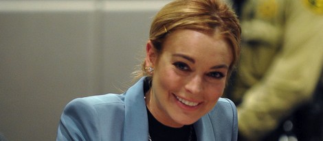 Lindsay Lohan declarando en la corte de Los Ángeles