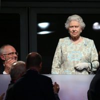 La Reina Isabel y el Príncipe Eduardo en la apertura de los Juegos Paralímpicos de Londres 2012