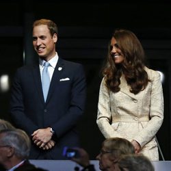 Los Duques de Cambridge muy sonrientes en la apertura de los Juegos Paralímpicos de Londres 2012