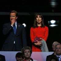 David y Samantha Cameron y los Duques de Cambridge en la apertura de los Paralímpicos de Londres 2012