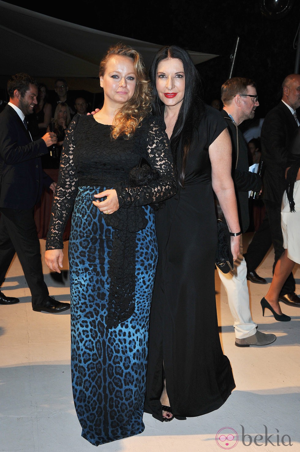 Samantha Morton y Marina Abramovic en la apertura de la Mostra de Venecia 2012