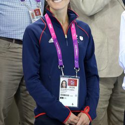 Kate Middleton en una prueba de natación de los Juegos Paralímpicos de Londres 2012