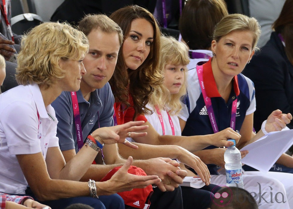Los Duques de Cambridge, la Condesa de Wessex y su hijo en los Paralímpicos de Londres 2012