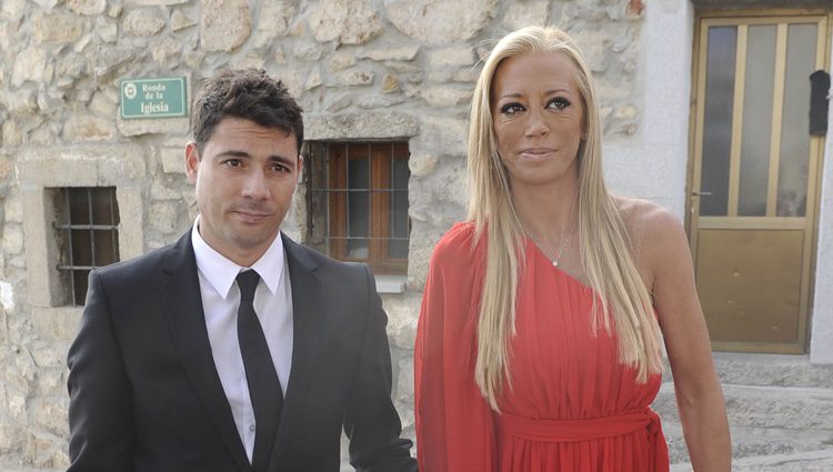 Belén Esteban y Fran Álvarez en la boda de Toño Sanchís
