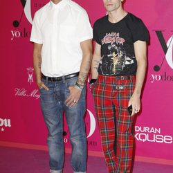 David Delfín y Pelayo Díaz en la fiesta Yo Dona de la Fashion Week Madrid