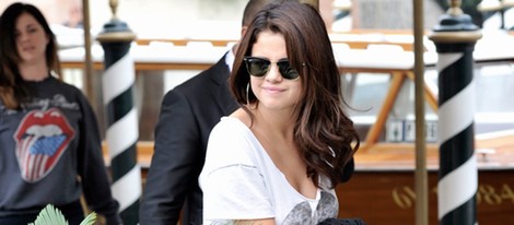 Selena Gomez a su llegada a la Mostra de Venecia 2012