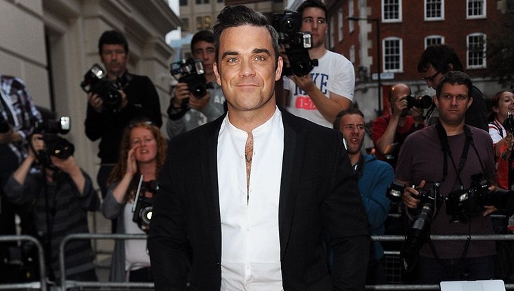 Robbie Williams en los Premios GQ Hombres del Año 2012 en Londres