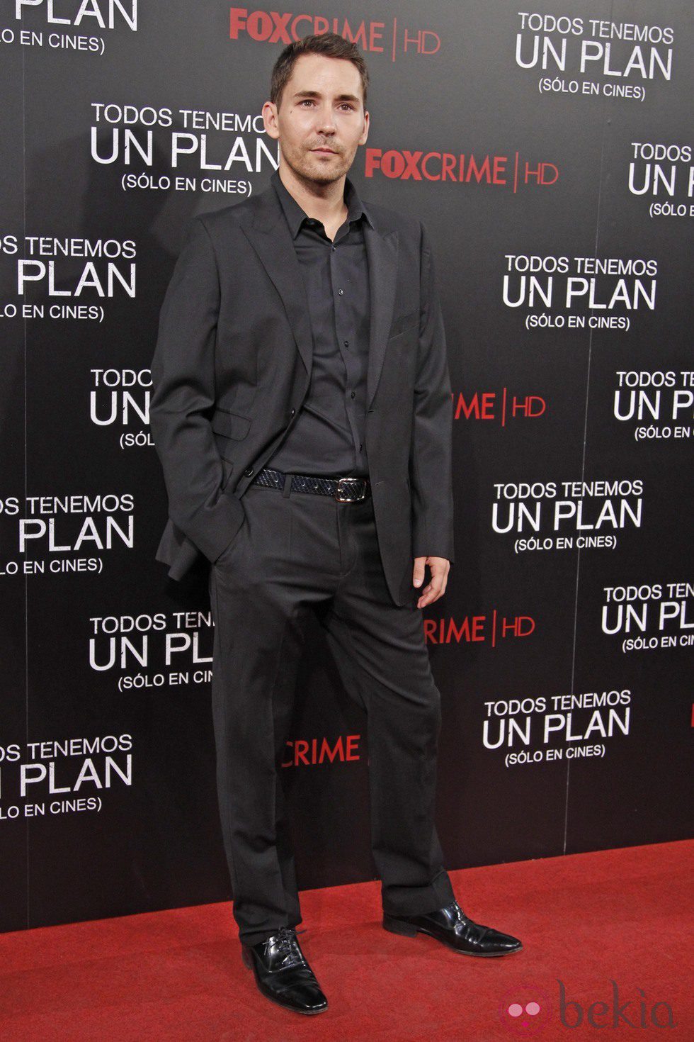 Javier Godino en el estreno de 'Todos tenemos un plan'