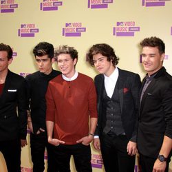 La banda One Direction en los MTV Video Music Awards 2012