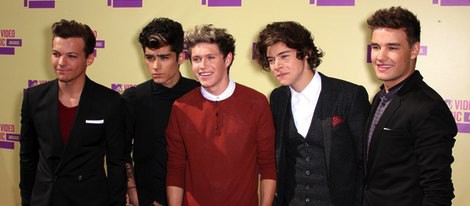 La banda One Direction en los MTV Video Music Awards 2012