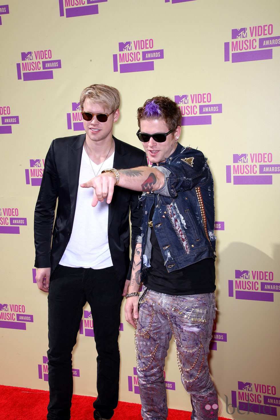 Chord Overstreet y Nash Overstreet en los MTV Video Music Awards 2012