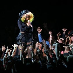 Nicki Minaj actuando en la gala de los MTV Video Music Awards 2012