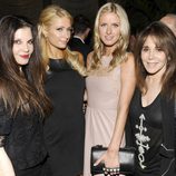 Loree Rodkin, Paris Hilton, Nicky Hilton y Jane Rose en la fiesta de Brian Atwood