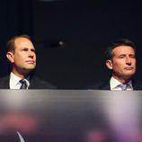 El Príncipe Eduardo y Sebastian Coe en la clausura de los Juegos Paralímpicos de Londres 2012