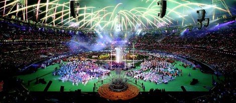 Espectáculo de luz y color en la clausura de los Juegos Paralímpicos de Londres 2012