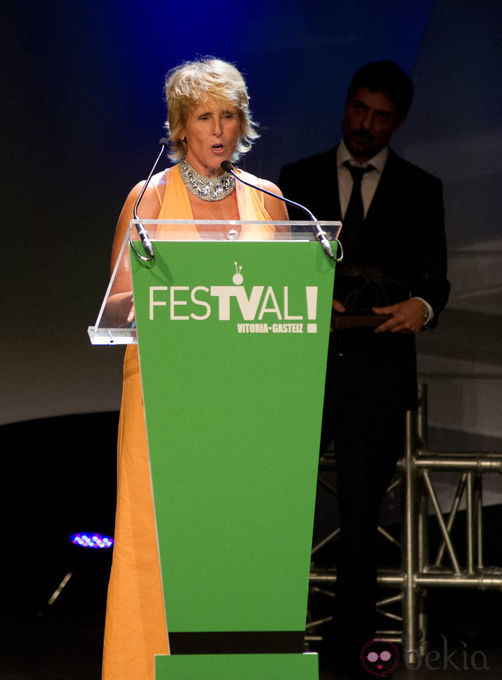 Mercedes Milá en la ceremonia de clausura del FesTVal de Vitoria 2012