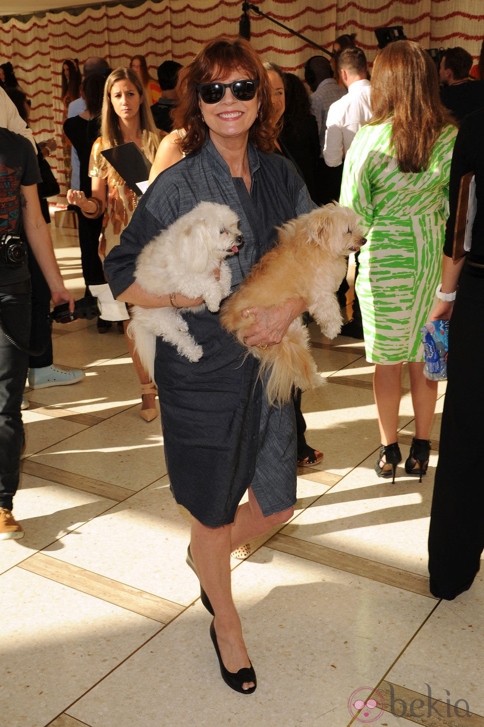 Susan Sarandon en el front row de la Semana de la Moda de Nueva York