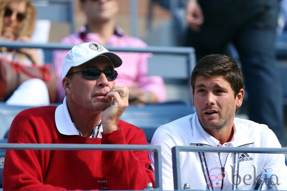 Daniel Vallverdu e Ivan Lendl en la final del Grand Slam del US Open 2012