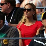 Jelena Ristic, novia de Novak Djokovic, en la final del US Open 2012