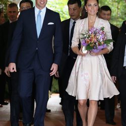 Los Duques de Cambridge en el Jardín Botánico de Singapur