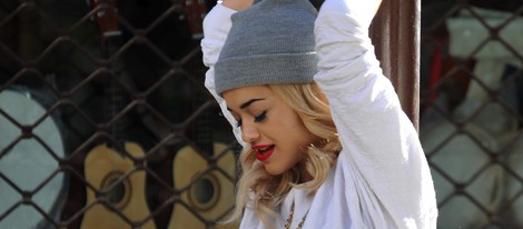 Rita Ora en pleno rodaje del videoclip 'Shine Ya Light'