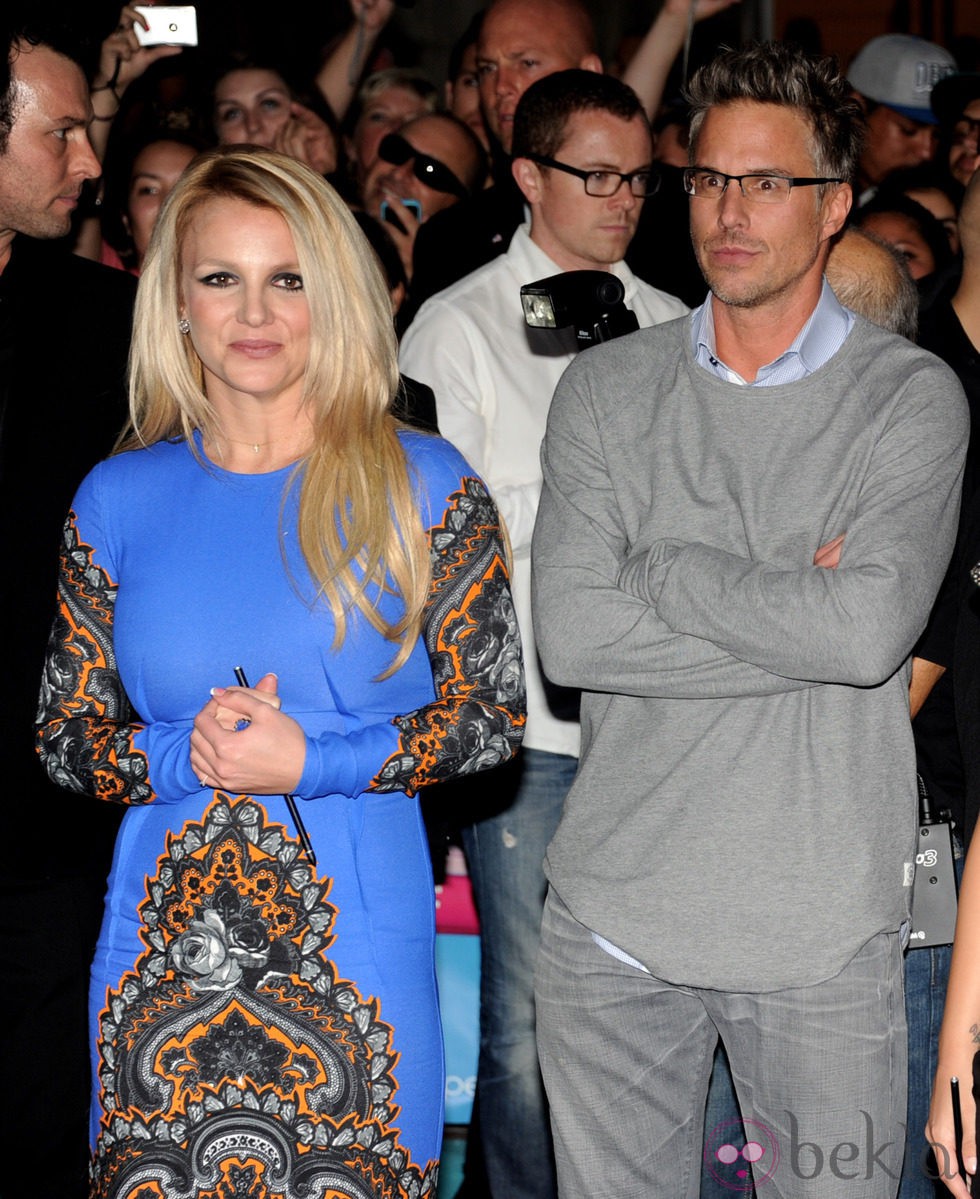 Britney Spears y Jason Trawick en el estreno de la nueva temporada de 'X Factor'