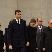 El Príncipe Felipe y Letizia Ortiz en el funeral de Estado por las víctimas del 11-M