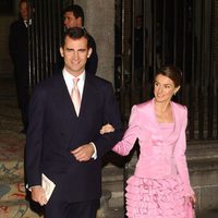 Los Príncipes Felipe y Letizia en la boda de Fernando Gómez-Acebo y Mónica Martín Luque
