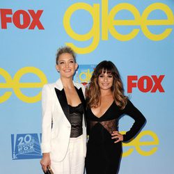 Lea Michele y Kate Hudson presentan la cuarta temporada de 'Glee'