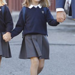 La Infanta Leonor en su primer día de colegio