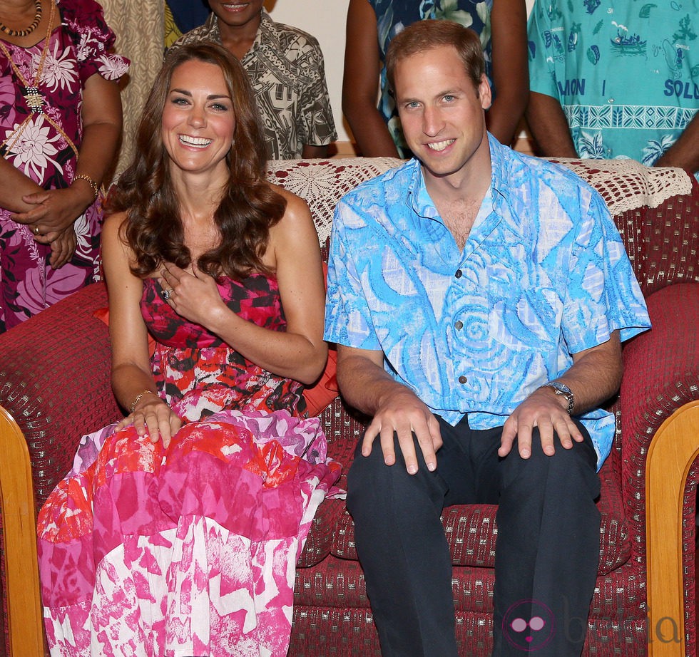 Los Duques de Cambridge muy sonrientes en Islas Salomón