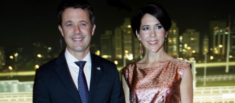 Federico y Mary de Dinamarca en una cena con empresarios en Brasil