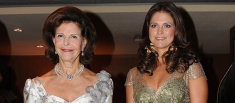 Silvia de Suecia y la Princesa Magdalena en una cena de gala en Washington