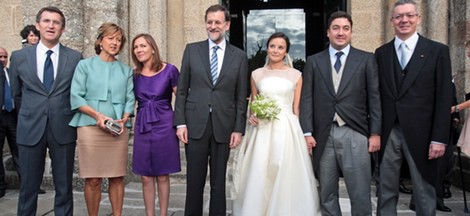 Foto de familia de la boda del hijo de Alberto Ruiz Gallardón