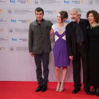 Javier Rebollo, Valeria Alonso, José Sacristán e Iciar Bollaín en el Festival de Cine de San Sebastián 2012