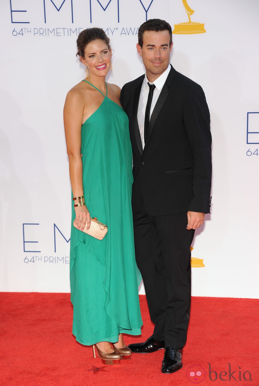 Carson Daly y Siri Pinter en los Emmy 2012