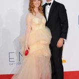 James Van Der Beek y su mujer en los Emmy 2012